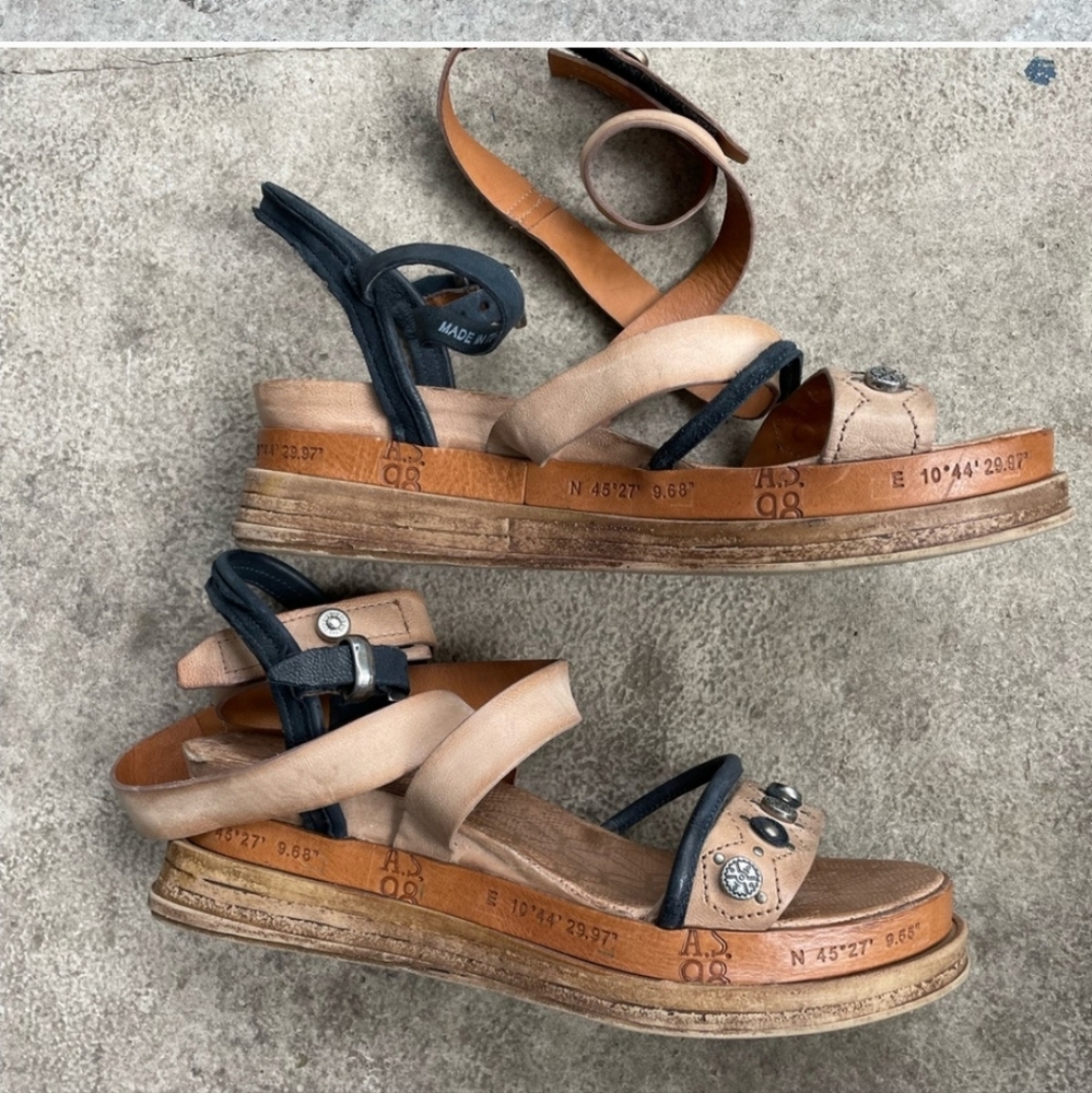 Airstep AS 98 Lagos Platform sandals, size 38